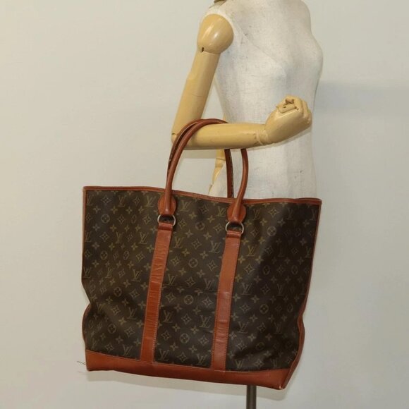 LOUIS VUITTON Monogram Sac Weekend GM Tote Bag M42420 LV Auth 136356 - Picture 3 of 16